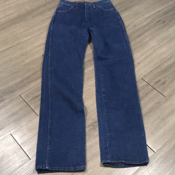 Wrangler VTG Cowboy Cut Medium Wash Jeans size 5x36 - Picture 6 of 11